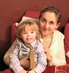 Eileen Kilmartin and with  grandnephew Jack  