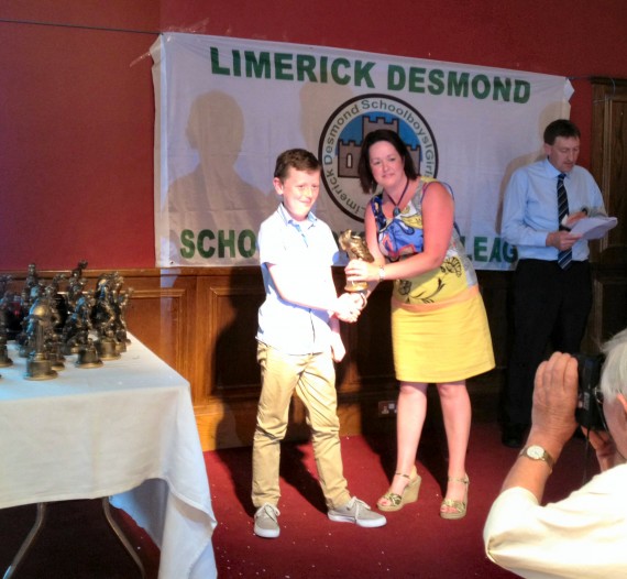 Congratulations to Andrew O'Riordan of Athea Utd, who received Desmond League Player of the year Div 3  