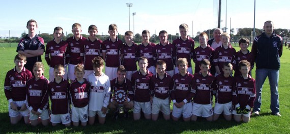 Athea-U14s-after-winning-the-Shield-final-in-Mick-Neville-Park-on-Saturday-last.-Also-in-the-photo-are-their-coaches-Morgan-O-Connor-Denis-Sheahan-and-Tom-Collins