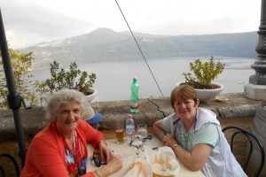 Bernadette Dalton and Peg Prendeville in Castelgandolfo last week  