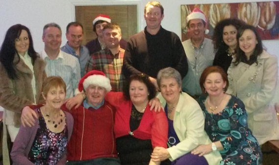 Cast and crew of Sam Cree’s play “Family Fever” which will be staged in March at .Glorach Theatre, Abbeyfeale , pictured on their Christmas outing in Tralee. Most of the Glorach Theatre Players are from Athea and the play will be staged in March 2015.
