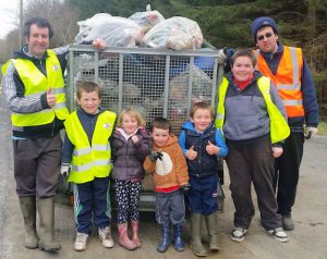 Seamus Sexton and family who helped out with Team Limerick Clean Up on Good Friday  