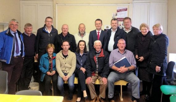 Some of the attendance at the recent meeting about the upgrading of the Athea Sewerage System including  Aisling Buckley and Paul Cremin from Irish Water  