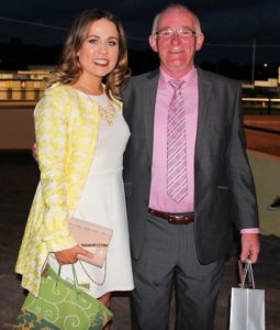   Congratulations to Carla Sheehy, Hillside Drive, who won ‘Best Dressed Lady’ and Pat Higgins , Glasha ‘Best Dressed Man’ at the Athea GAA Night at the Dogs in Tralee on Saturday night last. 
