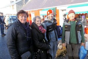 Joan, Siobhán, Mark and Dan Griffin at the Fair of the Village 