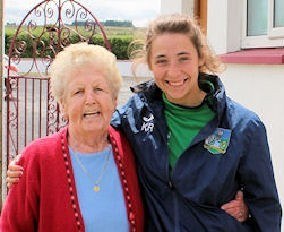 Penny Woulfe and Kristine Reidy, Castlemahon enjoying the Cúl Camp in Athea last week 