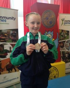 Katie Byrne, Silver medallist in the Gymnastics Competition at the National Community Games finals in Athlone last weekend. 