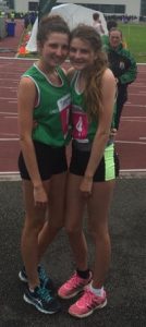 Emily and Anne-Marie Pierse who helped Team Limerick win the 7k fourth place medal. 