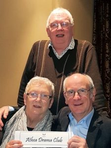 Lal Browne, Amina Parkes & Tom O'Keeffe at the Drama Group Christmas Party